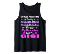 My Favorite Call Me Gigi Funny Gigi Birthday Tank Top