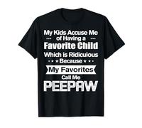 My Favorite Call Me Peepaw Funny Grandpa Birthday T-Shirt