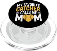 My Favorite Catcher Calls Me Mom Softball Enthusiast PopSockets PopGrip for MagSafe