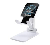My Favorite Cheerleader Mom Folding Cell Phone Stand for Desk Adjustable Height Portable Cellphone Cradle for Office