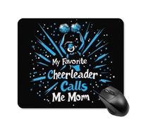 My Favorite Cheerleader Mom Gaming Mouse Pad with Rubber Base