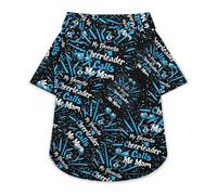 My Favorite Cheerleader Mom Pet Shirt Button Up Summer Clothes Breathable T-Shirt for Small Medium Dogs Cats
