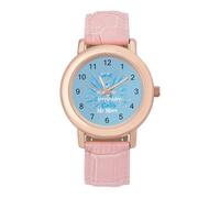 My Favorite Cheerleader Mom Women's Watch Pink Rose Gold Strap Wristwatch Minimalist Easy Reader Watchec