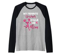 My Favorite Cheerleaders Calls me Mom Raglan Baseball Tee