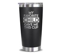 My Favorite Child Gave Me This Cup Stainless Steel Insulated Travel Tumbler Father's Day Gifts For Dad Grandpa Grandfather Papa Father Daddy From Daughters Sons Grandkids