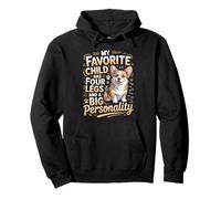 My Favorite Child Has Four Legs And A Big Personality Corgi Pullover Hoodie