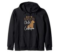My Favorite Child Is A Cockapoo Funny Dog Parent Zip Hoodie