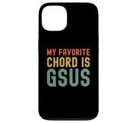 My Favorite Chord is Gsus retro Christian Guitar player pun Case for iPhone 13