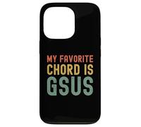 My Favorite Chord is Gsus retro Christian Guitar player pun Case for iPhone 13 Pro