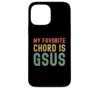 My Favorite Chord is Gsus retro Christian Guitar player pun Case for iPhone 13 Pro Max