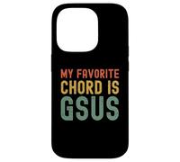 My Favorite Chord is Gsus retro Christian Guitar player pun Case for iPhone 14 Pro