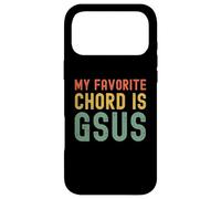 My Favorite Chord is Gsus retro Christian Guitar player pun Case for iPhone 17 Pro Max