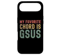 My Favorite Chord is Gsus retro Christian Guitar player pun Case for iPhone Air