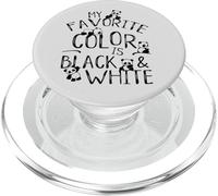 My Favorite Color Is Black & White Cute Kawaii Panda PopSockets PopGrip for MagSafe