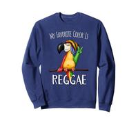 My Favorite Color Is Reggae Funky Rasta Parrot Sweatshirt
