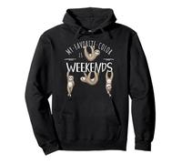 My Favorite Color Is Weekends Lazy Chill Out Sloth Pullover Hoodie
