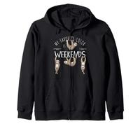 My Favorite Color Is Weekends Lazy Chill Out Sloth Zip Hoodie