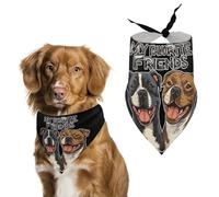 My Favorite Dog Friends Pet Bandana Dogs Triangle Scarf Cats Handkerchief Puppy Costume