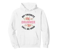 My Favorite Drummer Call Me Mom Drum Kit Drummer Pullover Hoodie