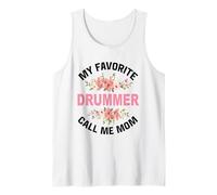 My Favorite Drummer Call Me Mom Drum Kit Drummer Tank Top