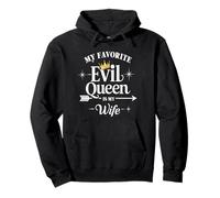 My Favorite Evil Queen Is My Wife Halloween Husband Pullover Hoodie