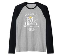 My Favorite Evil Queen Is My Wife Halloween Husband Raglan Baseball Tee
