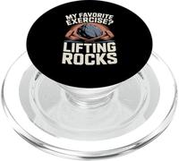My Favorite Exercise Lifting Rocks Funny Rockhound Geology PopSockets PopGrip for MagSafe