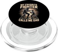 My Favorite Fighter Calls Me Dad Fathers Day Mma PopSockets PopGrip for MagSafe