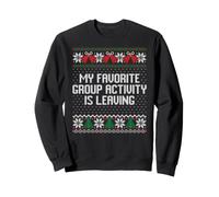 My favorite group activity is leaving introvert Christmas Sweatshirt
