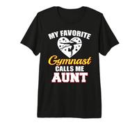 My Favorite Gymnast Calls Me Aunt Funny Gymnastics Aunt Premium T-Shirt