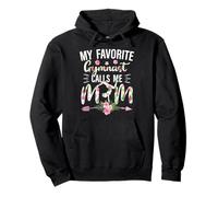 My Favorite Gymnast Calls Me Mom Mothers Day Gymnastics Mom Pullover Hoodie