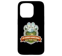 My Favorite Hiking Buddy Has Four Paws Hiker Dog Owner Hike Case for iPhone 15 Pro