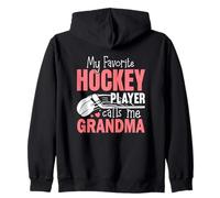 My Favorite Hockey Player Calls Me Grandma Zip Hoodie
