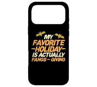 My favorite holiday is actually fangs giving - Vampire Case for iPhone 17 Pro Max