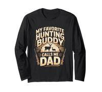 My Favorite Hunting Buddy Calls Me Dad Deer Long Sleeve T-Shirt