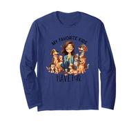My Favorite Kids Have Fur Cute Dogs Long Sleeve T-Shirt