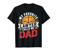 My Favorite Lawyer Calls Me Dad American Flag Gifts for Men T-Shirt