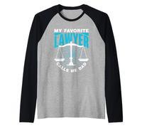 My Favorite Lawyer Calls Me Papa Lawyer Lawyer Raglan Baseball Tee