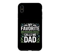 My Favorite Microbiologist Calls Me Dad Proud Fathers Day Case for iPhone XS Max