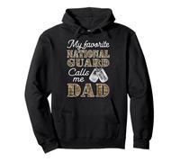 My Favorite National Guard Calls Me Dad Proud Army Dad Pullover Hoodie