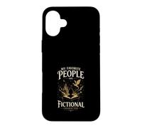 My Favorite People are Fictional Characters Book Lover Case for iPhone 16 Plus