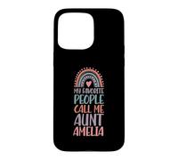 My Favorite People Call Me Aunt Amelia First Name Auntie Case for iPhone 15 Pro Max