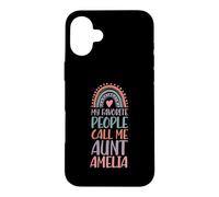 My Favorite People Call Me Aunt Amelia First Name Auntie Case for iPhone 16 Plus