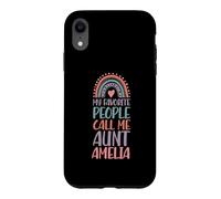 My Favorite People Call Me Aunt Amelia First Name Auntie Case for iPhone XR