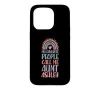 My Favorite People Call Me Aunt Ashley First Name Auntie Case for iPhone 15 Pro