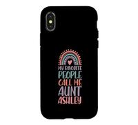 My Favorite People Call Me Aunt Ashley First Name Auntie Case for iPhone X/XS