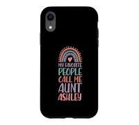 My Favorite People Call Me Aunt Ashley First Name Auntie Case for iPhone XR