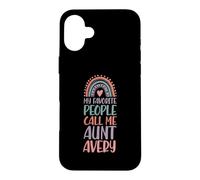 My Favorite People Call Me Aunt Avery First Name Auntie Case for iPhone 16 Plus