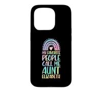 My Favorite People Call Me Aunt Elizabeth First Name Auntie Case for iPhone 15 Pro