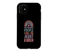 My Favorite People Call Me Aunt Karen First Name Auntie Case for iPhone 11